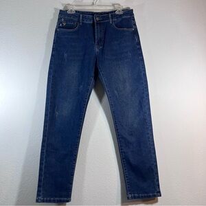 KUKU-UP x National Geographic Denim rare Jeans Sz S RAW Embroidered unisex